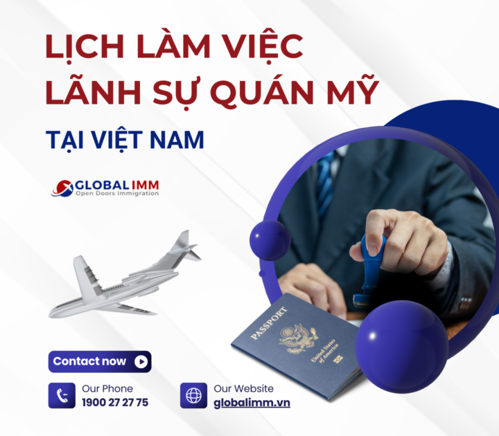 lịch làm việc lãnh sự quán Mỹ tại Việt Nam