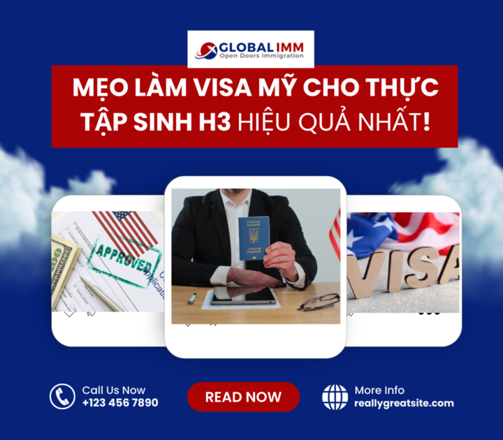 Mẹo làm visa Mỹ cho thực tập sinh H3 hiệu quả nhất!